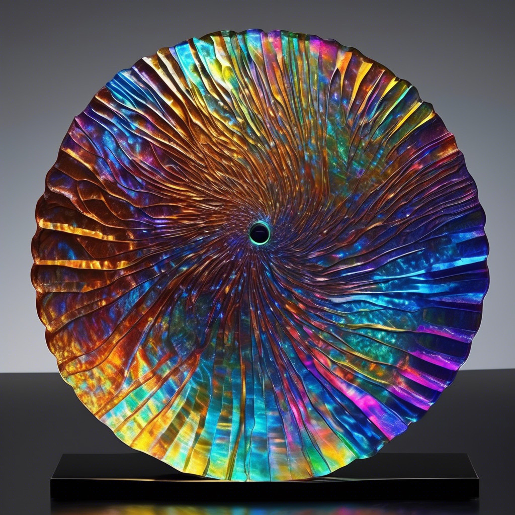 Dichroic Circle New York Fine Art Gallery Ltd by Andrew Conway-Hyde Abstract Fine Art Prints for Sale